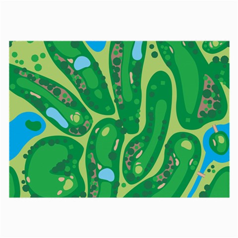 Golf Course Par Golf Course Green Large Glasses Cloth (2 Sides) from ArtsNow.com Front
