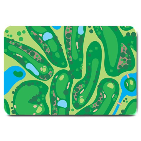Golf Course Par Golf Course Green Large Doormat from ArtsNow.com 30 x20  Door Mat