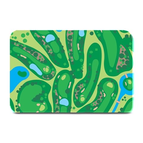 Golf Course Par Golf Course Green Plate Mats from ArtsNow.com 18 x12  Plate Mat