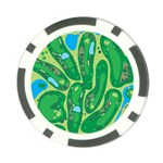 Golf Course Par Golf Course Green Poker Chip Card Guard