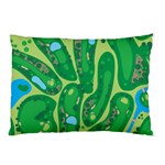 Golf Course Par Golf Course Green Pillow Case