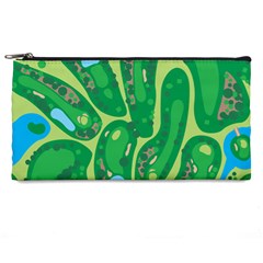Golf Course Par Golf Course Green Pencil Case from ArtsNow.com Front