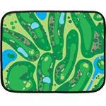 Golf Course Par Golf Course Green Two Sides Fleece Blanket (Mini)