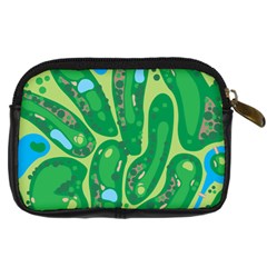 Golf Course Par Golf Course Green Digital Camera Leather Case from ArtsNow.com Back