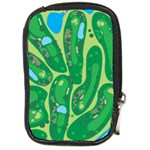 Golf Course Par Golf Course Green Compact Camera Leather Case