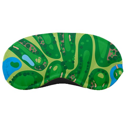 Golf Course Par Golf Course Green Sleeping Mask from ArtsNow.com Front