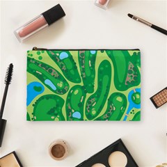 Golf Course Par Golf Course Green Cosmetic Bag (Medium) from ArtsNow.com Front