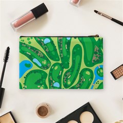 Golf Course Par Golf Course Green Cosmetic Bag (Medium) from ArtsNow.com Back