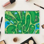 Golf Course Par Golf Course Green Cosmetic Bag (Large)