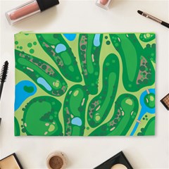 Golf Course Par Golf Course Green Cosmetic Bag (XL) from ArtsNow.com Front