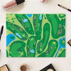 Golf Course Par Golf Course Green Cosmetic Bag (XL) from ArtsNow.com Back