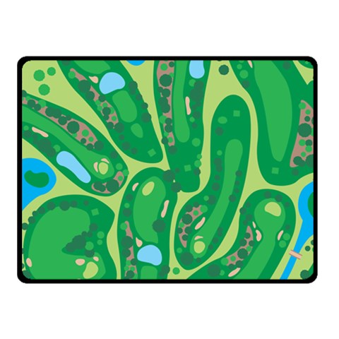 Golf Course Par Golf Course Green Fleece Blanket (Small) from ArtsNow.com 50 x40  Blanket Front