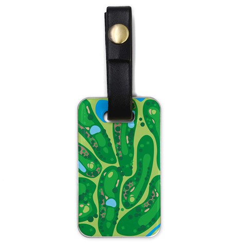 Golf Course Par Golf Course Green Luggage Tag (one side) from ArtsNow.com Front