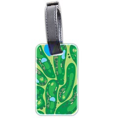 Golf Course Par Golf Course Green Luggage Tag (two sides) from ArtsNow.com Back