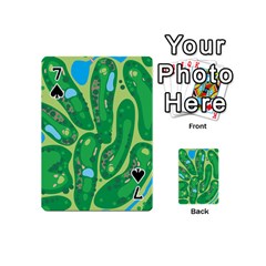 Golf Course Par Golf Course Green Playing Cards 54 Designs (Mini) from ArtsNow.com Front - Spade7