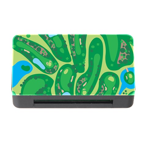 Golf Course Par Golf Course Green Memory Card Reader with CF from ArtsNow.com Front