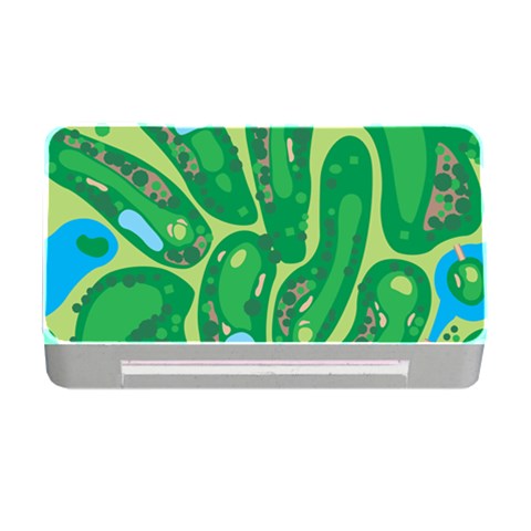 Golf Course Par Golf Course Green Memory Card Reader with CF from ArtsNow.com Front