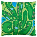 Golf Course Par Golf Course Green Large Cushion Case (Two Sides)