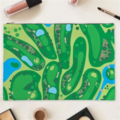 Golf Course Par Golf Course Green Cosmetic Bag (XXL) from ArtsNow.com Front