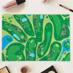 Golf Course Par Golf Course Green Cosmetic Bag (XXL) from ArtsNow.com Front