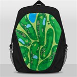 Golf Course Par Golf Course Green Backpack Bag