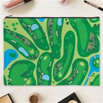 Golf Course Par Golf Course Green Cosmetic Bag (XXXL)