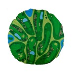 Golf Course Par Golf Course Green Standard 15  Premium Round Cushions