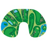 Golf Course Par Golf Course Green Travel Neck Pillow