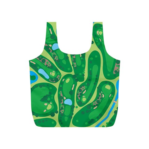 Golf Course Par Golf Course Green Full Print Recycle Bag (S) from ArtsNow.com Front