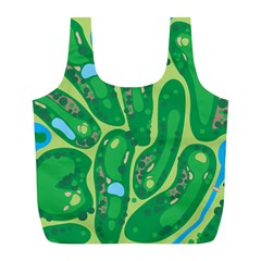 Golf Course Par Golf Course Green Full Print Recycle Bag (L) from ArtsNow.com Front