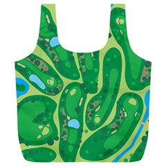 Golf Course Par Golf Course Green Full Print Recycle Bag (XL) from ArtsNow.com Back
