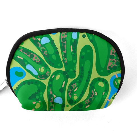 Golf Course Par Golf Course Green Accessory Pouch (Medium) from ArtsNow.com Back