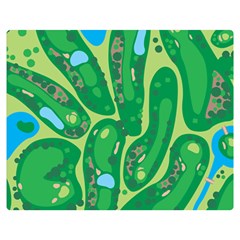 Golf Course Par Golf Course Green Two Sides Premium Plush Fleece Blanket (Medium) from ArtsNow.com 60 x50  Blanket Front