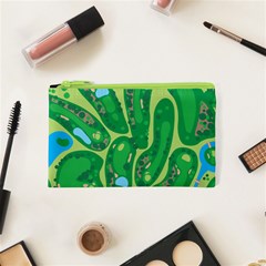 Golf Course Par Golf Course Green Cosmetic Bag (XS) from ArtsNow.com Front