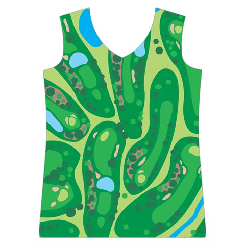 Golf Course Par Golf Course Green Women s Basketball Tank Top from ArtsNow.com Front