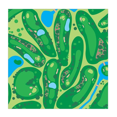 Golf Course Par Golf Course Green Duvet Cover (Queen Size) from ArtsNow.com Front