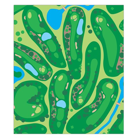 Golf Course Par Golf Course Green Duvet Cover Double Side (California King Size) from ArtsNow.com Back
