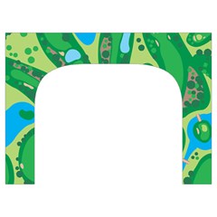 Golf Course Par Golf Course Green Toiletries Pouch from ArtsNow.com Front