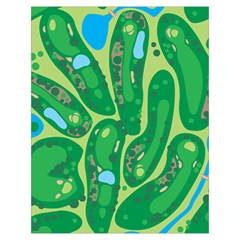 Golf Course Par Golf Course Green Toiletries Pouch from ArtsNow.com Back