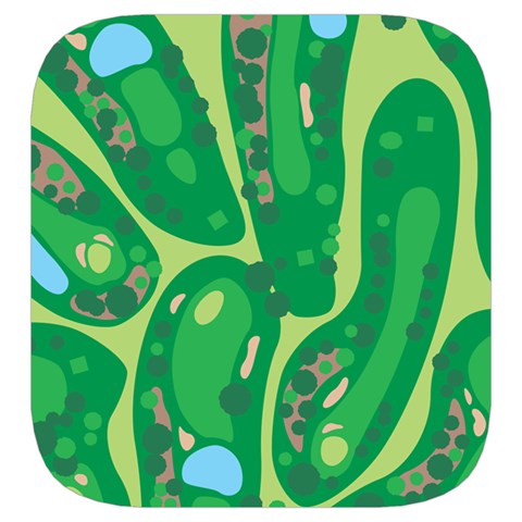 Golf Course Par Golf Course Green Toiletries Pouch from ArtsNow.com Side Right