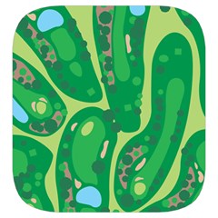 Golf Course Par Golf Course Green Toiletries Pouch from ArtsNow.com Side Left