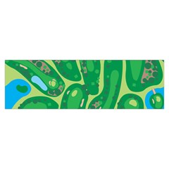 Golf Course Par Golf Course Green Toiletries Pouch from ArtsNow.com Hand Strap