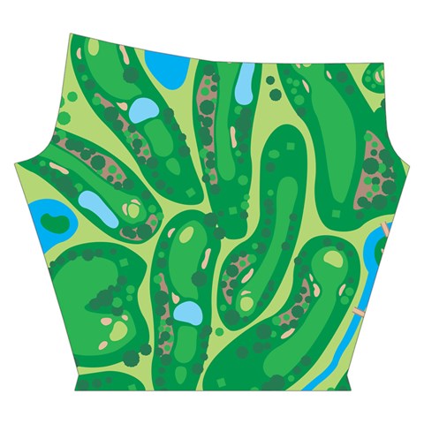 Golf Course Par Golf Course Green Yoga Cropped Leggings from ArtsNow.com Right