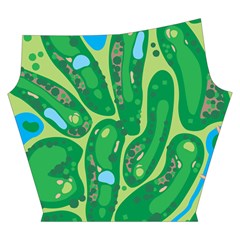 Golf Course Par Golf Course Green Yoga Cropped Leggings from ArtsNow.com Left