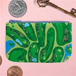 Golf Course Par Golf Course Green Large Coin Purse