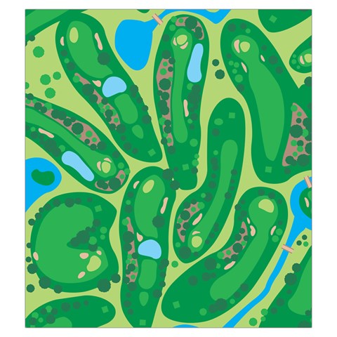Golf Course Par Golf Course Green Drawstring Pouch (2XL) from ArtsNow.com Front
