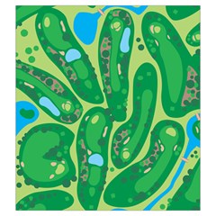 Golf Course Par Golf Course Green Drawstring Pouch (2XL) from ArtsNow.com Front