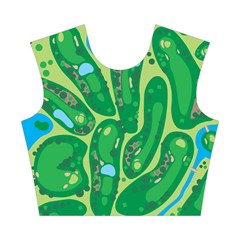 Golf Course Par Golf Course Green Cotton Crop Top from ArtsNow.com Front