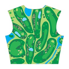 Golf Course Par Golf Course Green Cotton Crop Top from ArtsNow.com Back