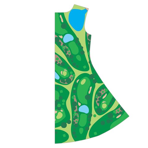 Golf Course Par Golf Course Green Short Sleeve V Back Right